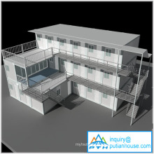 low cost prefabricated hotel container